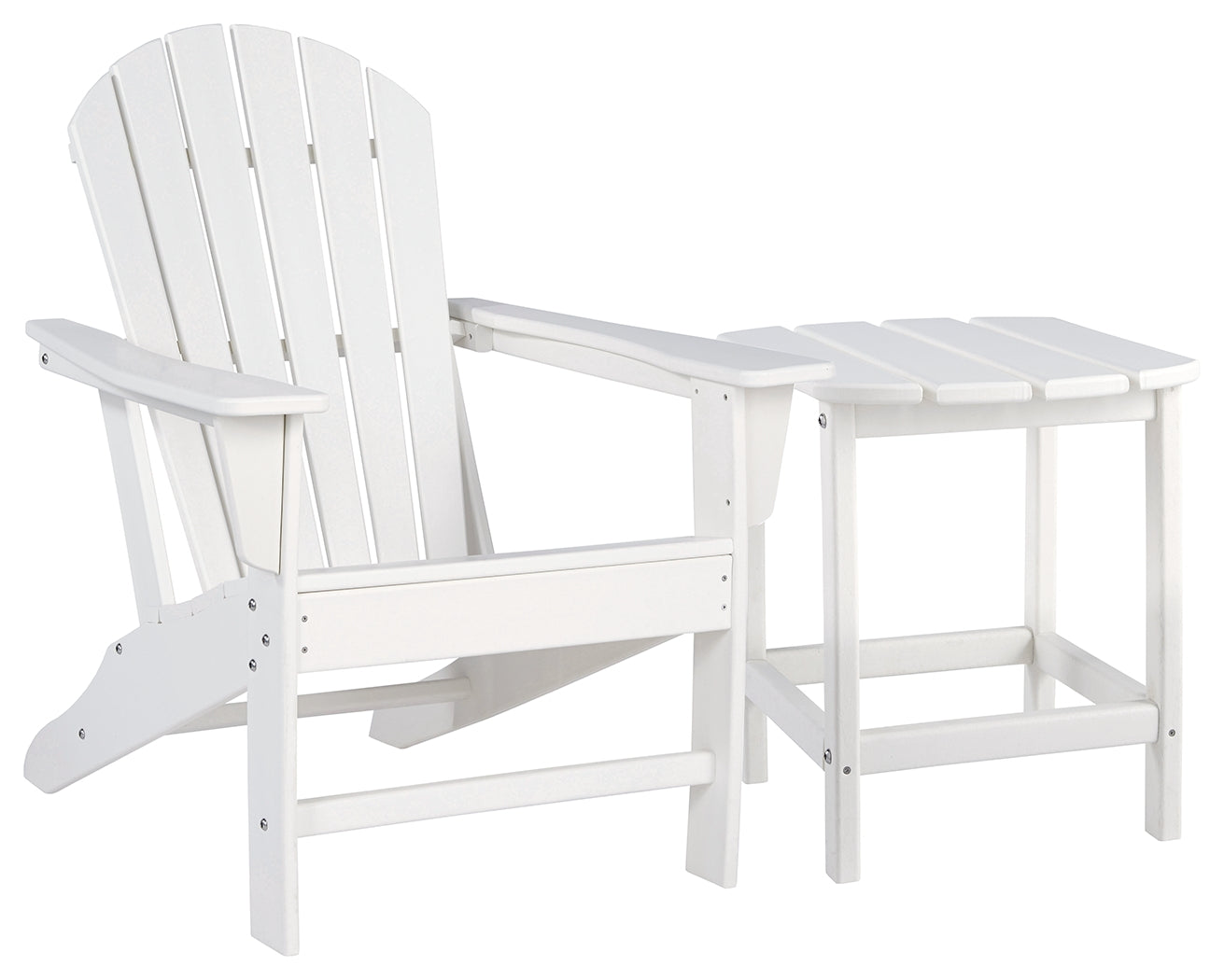 Sundown White Treasure Outdoor Chair with End Table