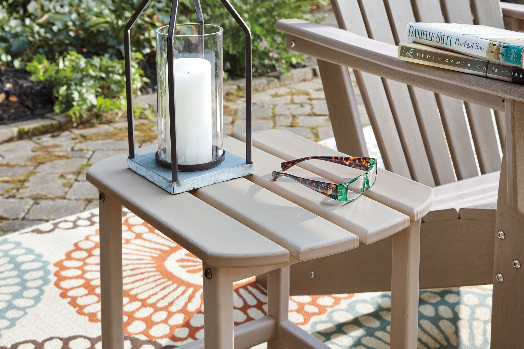 Sundown Driftwood Treasure 2 Outdoor Chairs with End Table
