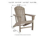 Sundown Driftwood Treasure 2 Outdoor Chairs with End Table