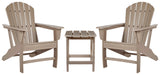 Sundown Driftwood Treasure 2 Outdoor Chairs with End Table