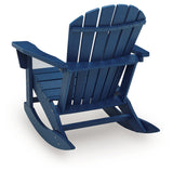 Sundown Shores Blue Outdoor Rocking Chair
