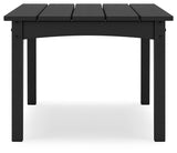 Hyland Wave Black Outdoor Coffee Table