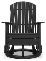 Hyland Wave Black Outdoor Swivel Glider Chair - Ella Furniture