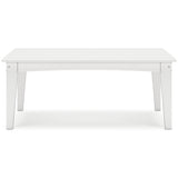 Hyland Wave White Outdoor Coffee Table