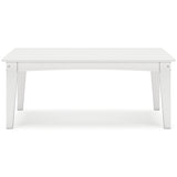 Hyland Wave White Outdoor Coffee Table