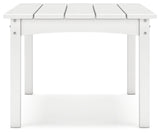 Hyland Wave White Outdoor Coffee Table
