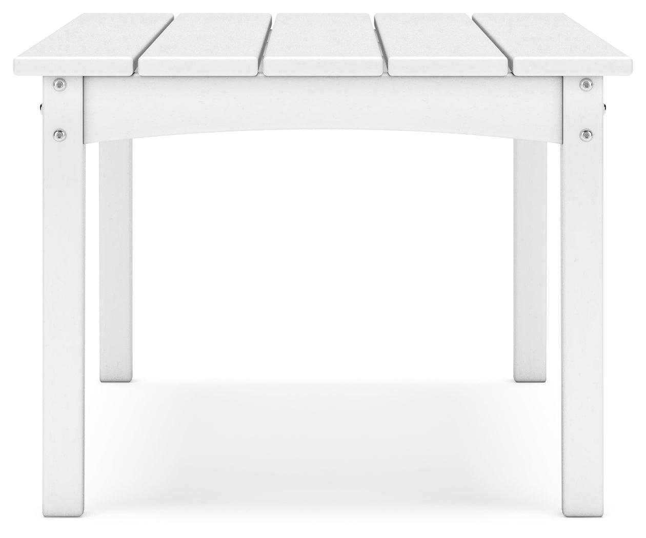 Hyland Wave White Outdoor Coffee Table