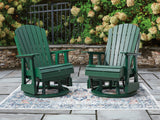 Shell Beach Green Outdoor Swivel Glider Chair
