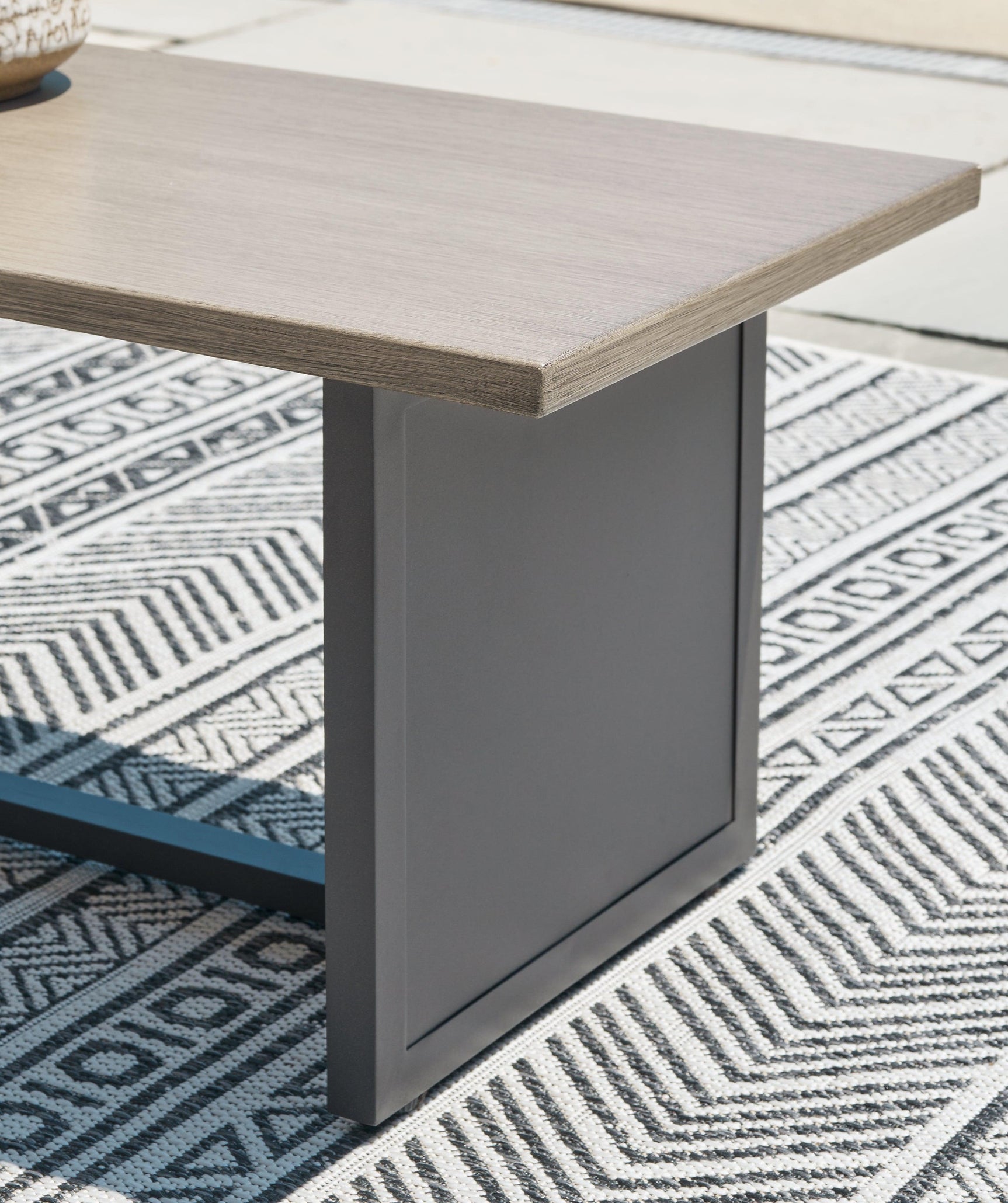 Bree Zee Brown Outdoor End Table - Ella Furniture