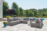 Bree Zee Brown 8-Piece Outdoor Sectional by Ashley