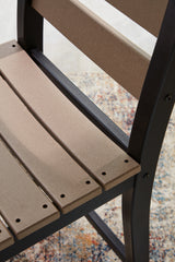 Shoreline Beach Black/Beige Outdoor Counter Table and 2 Barstools