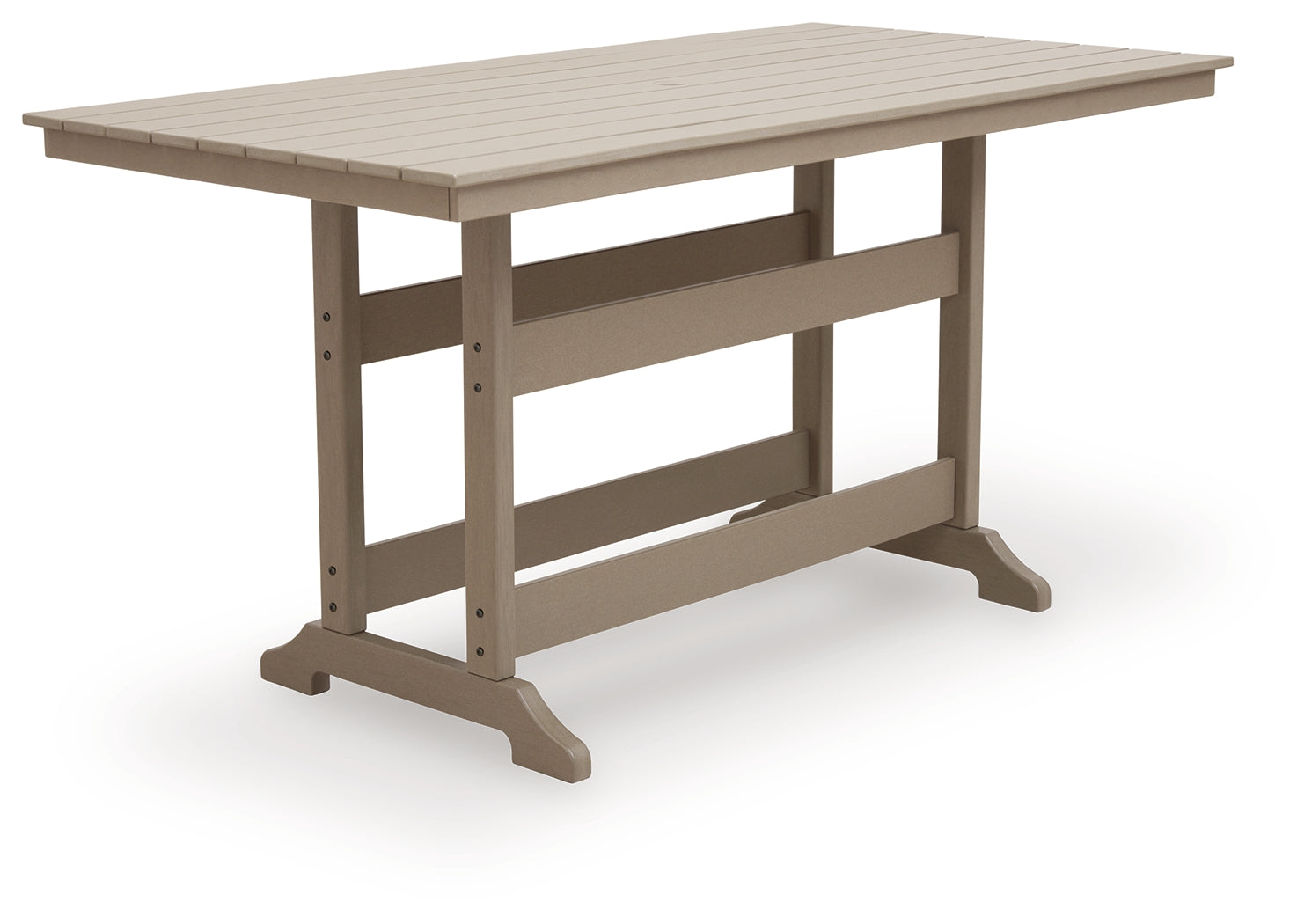 Seacliff Beach Medium Brown Outdoor Counter Height Dining Table