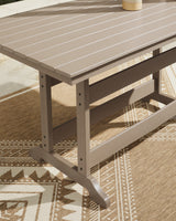 Seacliff Medium Brown Beach Outdoor Counter Height Dining Table and 4 Barstools