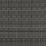 Petal Road Gray Outdoor Loveseat Sectional Set with Ottoman and Storage Table - Set of 4