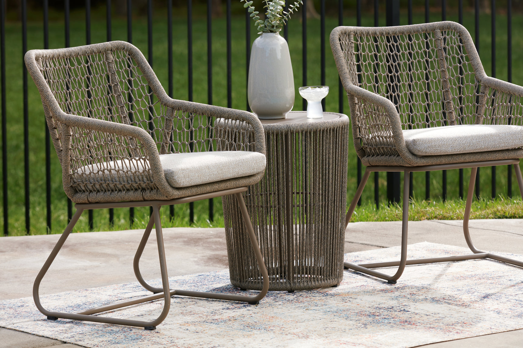 Majors Beach Beige Outdoor Table and 2 Chairs