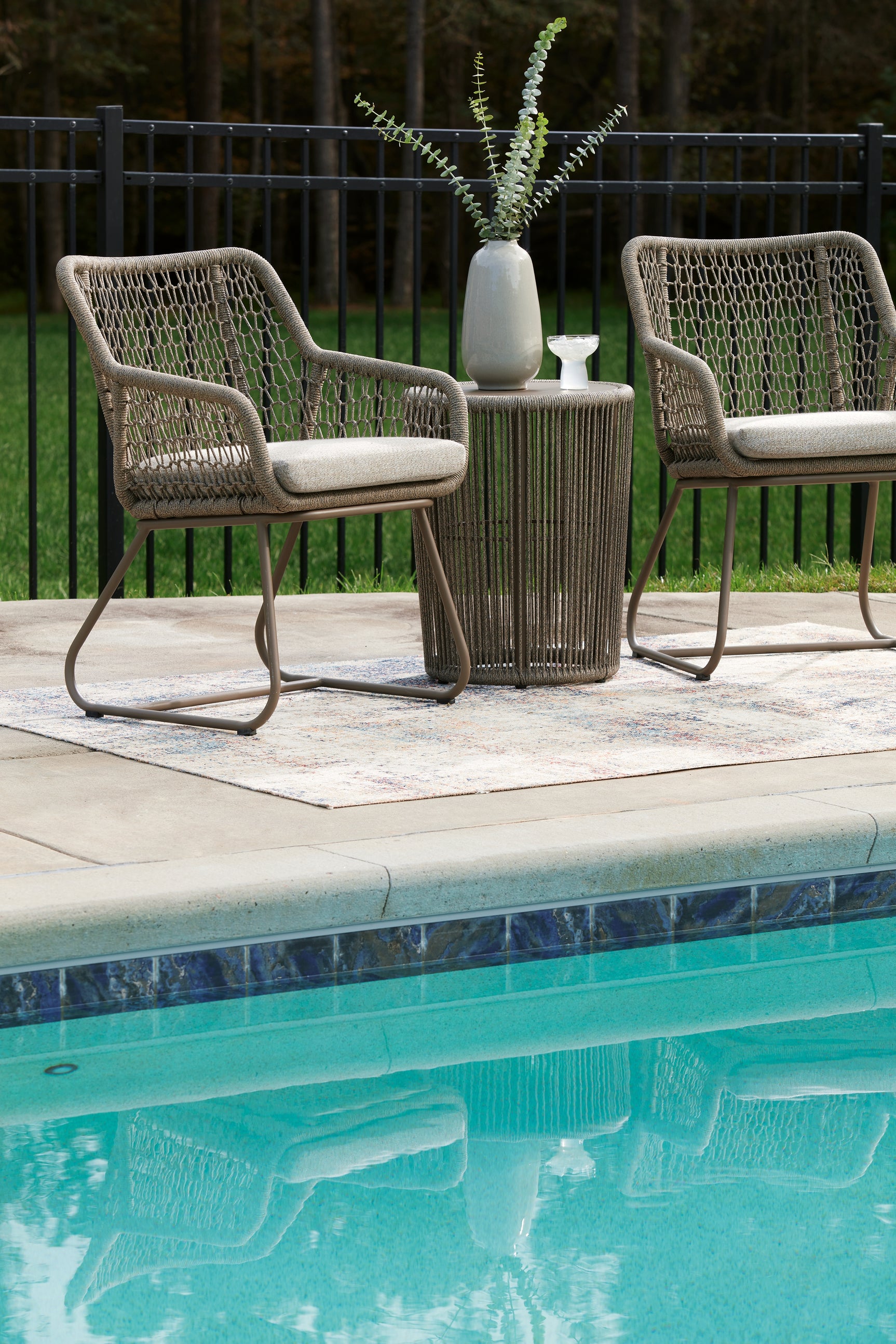 Majors Beach Beige Outdoor Table and 2 Chairs