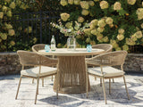 Orchard Beige Beach Outdoor Dining Table and 4 Chairs