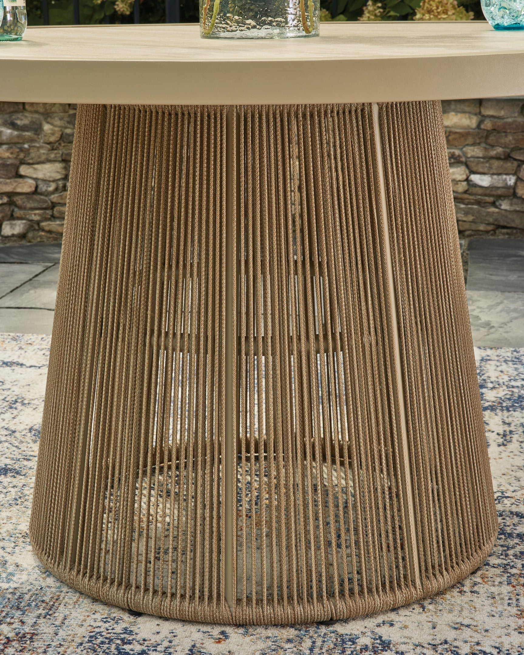 Orchard Beige Beach Outdoor Dining Table and 4 Chairs