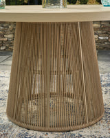Orchard Beach Beige Outdoor Dining Table