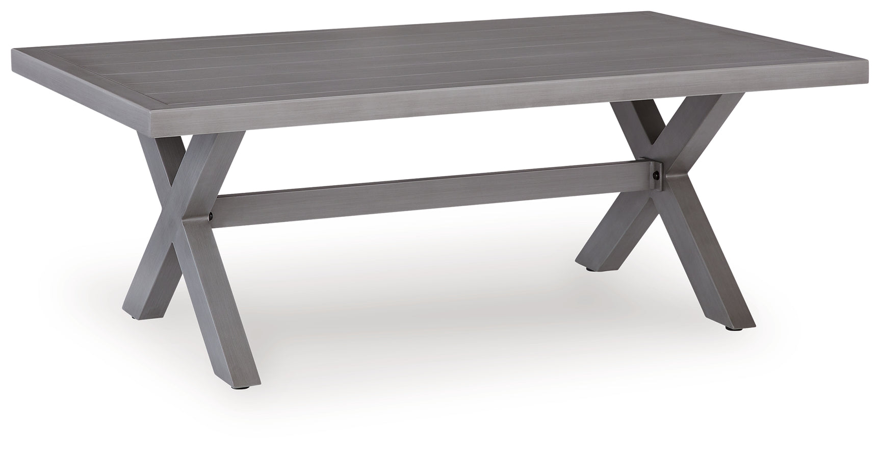 Half Blue/Gray Moon Beach Outdoor Sofa and 2 Chairs with Coffee Table