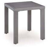 Half Moon Beach Gray Outdoor End Table