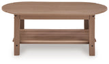 Grover Driftwood Beach Outdoor Sofa and Loveseat with Coffee Table