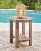 Grover Driftwood Beach 2 Outdoor Lounge Chairs with End Table