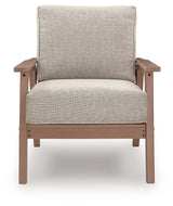 Grover Driftwood Beach 2 Outdoor Lounge Chairs with End Table