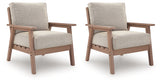 Grover Driftwood Beach Outdoor Sofa with 2 Lounge Chairs