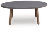 Harmony Natural/Gray Headlands Outdoor Sofa and Loveseat with Coffee Table