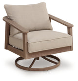 Harmony Natural/Gray Headlands Outdoor Sofa with 2 Lounge Chairs