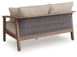 Harmony Natural/Gray Headlands Outdoor Sofa and Loveseat