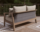 Harmony Natural/Gray Headlands Outdoor Sofa and Loveseat