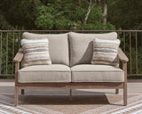 Harmony Natural/Gray Headlands Outdoor Sofa and Loveseat