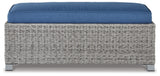 Naples Light Gray Beach 2-Piece Outdoor Sectional with Multi-use Table and Bench