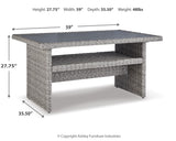 Naples Light Gray Beach 2-Piece Outdoor Sectional with Multi-use Table and Bench