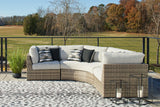 Calworth Beige 3-Piece Outdoor Sectional - Ella Furniture