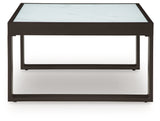 Beachloft Black 8-Piece Sectional with Ottoman and Coffee Table