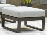 Beachloft Black/Gray 5-Piece Outdoor Sectional with Ottoman