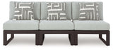 Beachloft Black/Gray 3-Piece Outdoor Sectional
