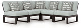 Beachloft Black/Gray 5-Piece Outdoor Sectional
