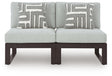 Beachloft Black/Gray 2-Piece Outdoor Sectional from Ella Furniture