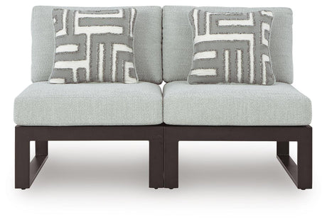 Beachloft Black/Gray 2-Piece Outdoor Sectional from Ella Furniture