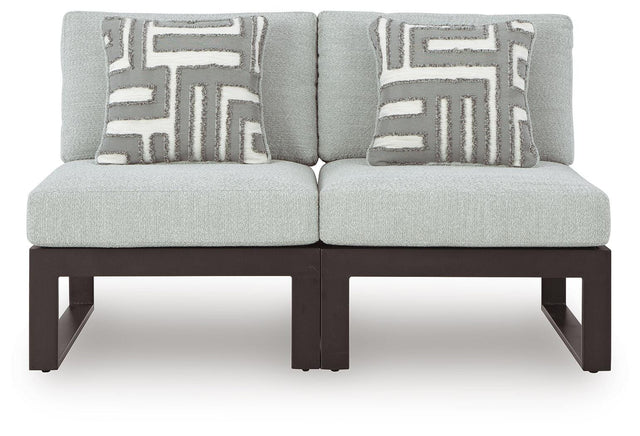 Beachloft Black/Gray 2-Piece Outdoor Sectional from Ella Furniture