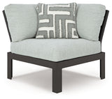 Beachloft Black/Gray 5-Piece Outdoor Sectional with Ottoman
