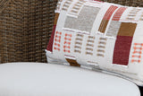 Double Beige Point Outdoor Sofa, Loveseat and 2 Lounge Chairs with Coffee Table