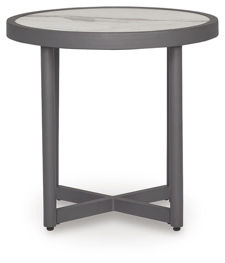 Ocean Beach Gray Outdoor End Table view 3