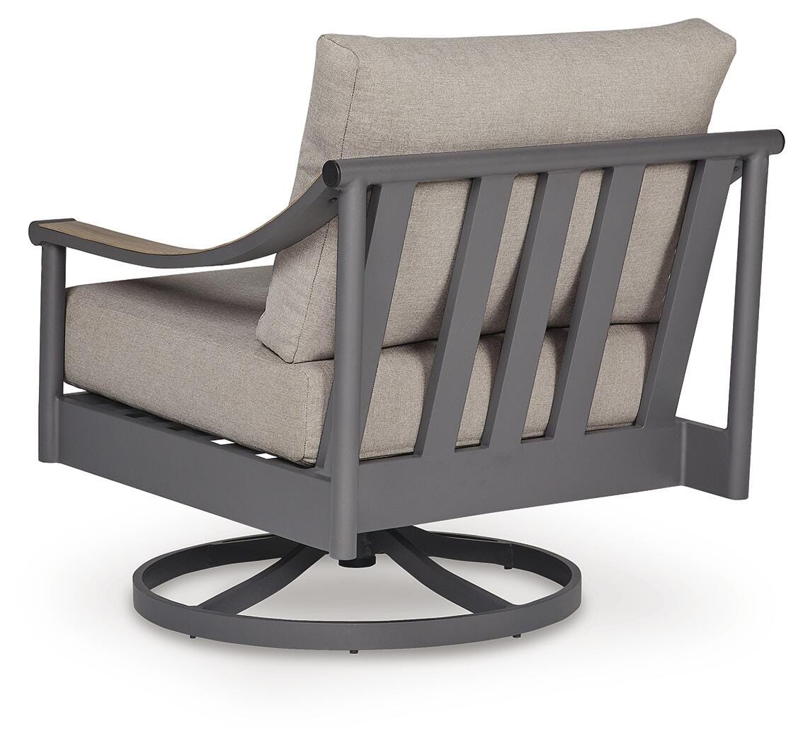 Ocean Gray Beach Outdoor Sofa with 2 Lounge Chairs