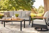 Carmel Highlands Dark Brown Outdoor Sofa/Chairs/Table (Set of 4)