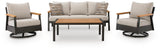 Carmel Highlands Dark Brown Outdoor Sofa/Chairs/Table (Set of 4)